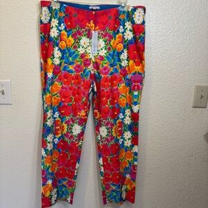 Frances Valentine floral pants size 16 NWT